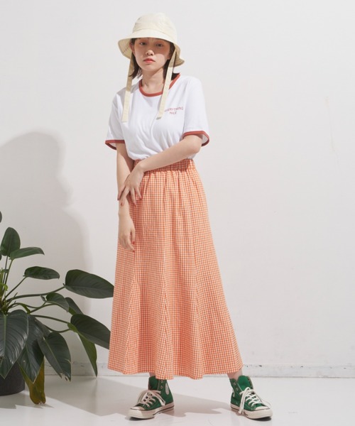 MERLOT(メルロー)の「NICEリンガーT(Tシャツ/カットソー・レディース・ホワイト/ブルー/イエロー・FREE)」の15枚目の写真