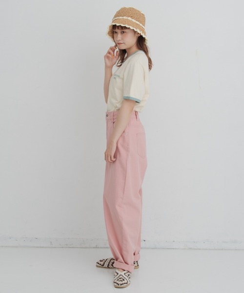MERLOT(メルロー)の「NICEリンガーT(Tシャツ/カットソー・レディース・ホワイト/ブルー/イエロー・FREE)」の22枚目の写真