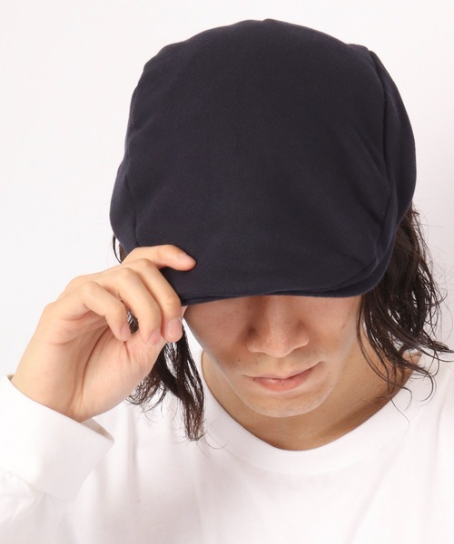 Fabulous(ファビュラス)の「fabulous スウェットストライプリブハンチング帽 カレッジタイプ(ハンチング/ベレー帽・メンズ・ブラック/ネイビー/グレー・FREE)」の11枚目の写真