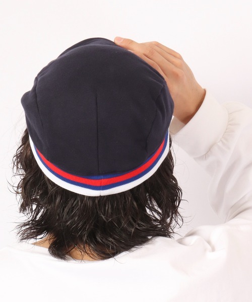 Fabulous(ファビュラス)の「fabulous スウェットストライプリブハンチング帽 カレッジタイプ(ハンチング/ベレー帽・メンズ・ブラック/ネイビー/グレー・FREE)」の13枚目の写真