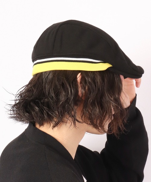 Fabulous(ファビュラス)の「fabulous スウェットストライプリブハンチング帽 カレッジタイプ(ハンチング/ベレー帽・メンズ・ブラック/ネイビー/グレー・FREE)」の18枚目の写真