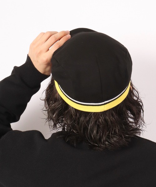 Fabulous(ファビュラス)の「fabulous スウェットストライプリブハンチング帽 カレッジタイプ(ハンチング/ベレー帽・メンズ・ブラック/ネイビー/グレー・FREE)」の19枚目の写真