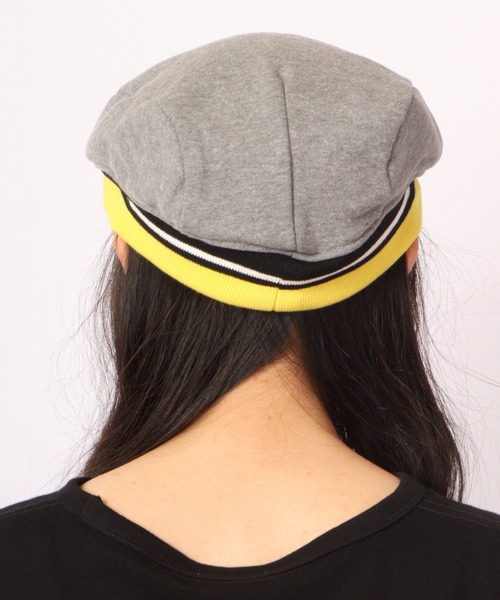 Fabulous(ファビュラス)の「fabulous スウェットストライプリブハンチング帽 カレッジタイプ(ハンチング/ベレー帽・メンズ・ブラック/ネイビー/グレー・FREE)」の7枚目の写真