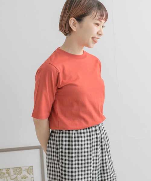 ITEMS URBANRESEARCH（アイテムズ アーバンリサーチ）の「オーガニックコットンベーシックTシャツ（Tシャツ/カットソー・レディース・グレー系その他/ブラック/レッド/オフホワイト・FREE）」の15枚目の写真