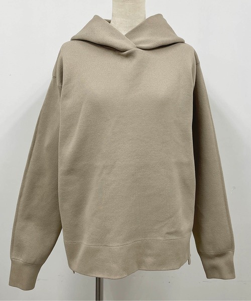 PICCIN（ピッチン）の「ミラノリブフーディーニット（ニット/セーター・レディース・ベージュ/ホワイト系/ブラック・M）」の13枚目の写真