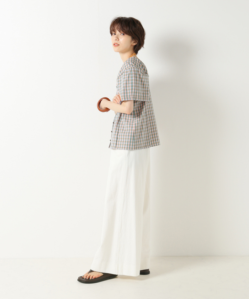 IENA LA BOUCLE(イエナラブークル)の「IENA LA BOUCLE C/CUギンガム ピンタックブラウス(シャツ/ブラウス・レディース・バーガンディー・FREE)」の17枚目の写真