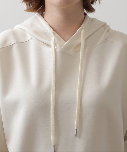 frames RAY CASSIN（フレームスレイカズン）の「ダンボールニット変形ポケット付きドルマンプルパーカー（パーカー・レディース・ブラック/ピンク/ブルー/キナリ・FREE）」の16枚目の写真