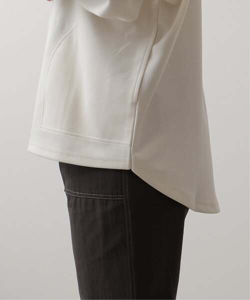 frames RAY CASSIN（フレームスレイカズン）の「ダンボールニット変形ポケット付きドルマンプルパーカー（パーカー・レディース・ブラック/ピンク/ブルー/キナリ・FREE）」の18枚目の写真