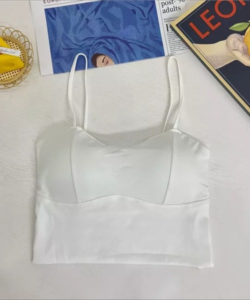 Auntie Rosa（アンティローザ）の「ストラップキャミソール（キャミソール・レディース・ホワイト/ブラック/ブルー・FREE）」の2枚目の写真