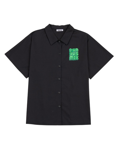 PUNYUS(プニュズ)の「DANCEHALL半袖シャツ(シャツ/ブラウス・レディース・ブラック/カーキ・1/2/4/3)」の14枚目の写真