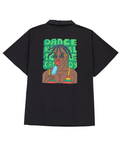 PUNYUS(プニュズ)の「DANCEHALL半袖シャツ(シャツ/ブラウス・レディース・ブラック/カーキ・1/2/4/3)」の15枚目の写真