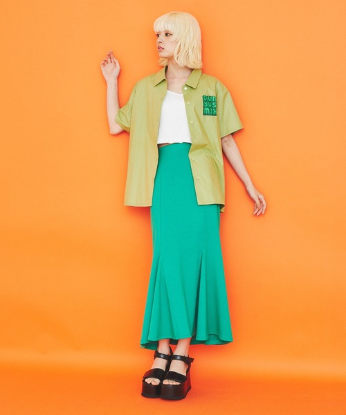 PUNYUS(プニュズ)の「DANCEHALL半袖シャツ(シャツ/ブラウス・レディース・ブラック/カーキ・1/2/4/3)」の3枚目の写真