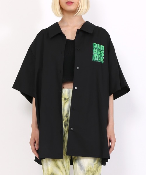 PUNYUS(プニュズ)の「DANCEHALL半袖シャツ(シャツ/ブラウス・レディース・ブラック/カーキ・1/2/4/3)」の11枚目の写真