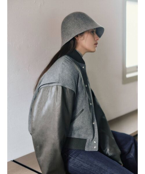 Ungrid（アングリッド）の「フェルトデザインハット（ハット・レディース・グレー/ブラック・FREE）」の11枚目の写真