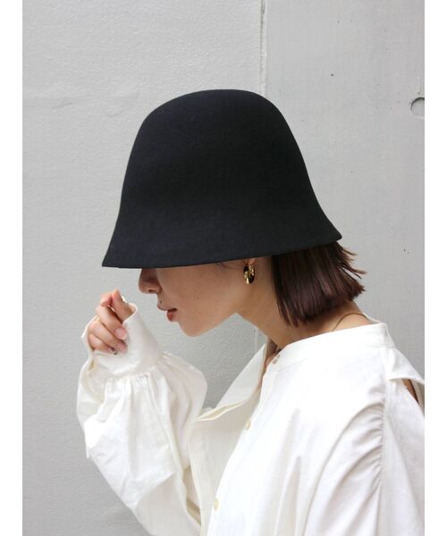Ungrid（アングリッド）の「フェルトデザインハット（ハット・レディース・グレー/ブラック・FREE）」の8枚目の写真