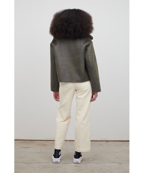 jakke（ジャッキー）の「jakke/ジャッキー/VERA（ムートンコート・レディース・オレンジ/カーキ・MEDIUM）」の7枚目の写真