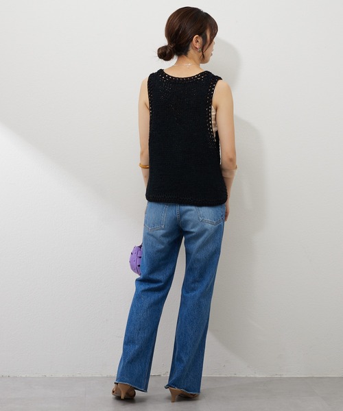 セール】カットオフストレートデニムパンツ(デニムパンツ セール】カットオフストレートデニムパンツ(デニムパンツ