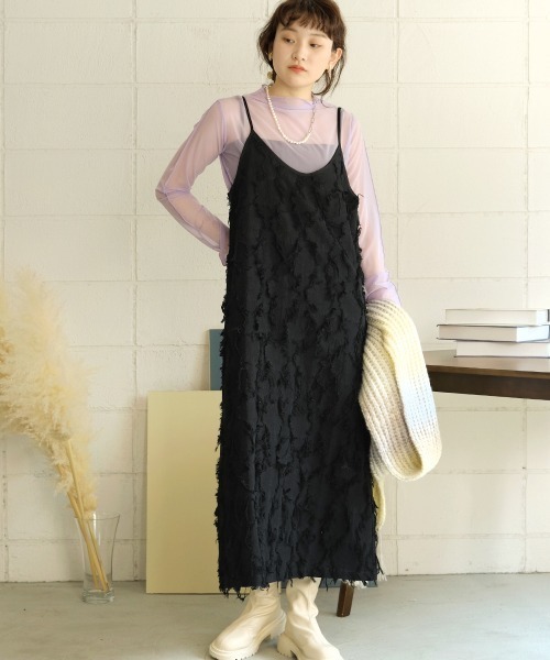 Bab(バブ)の「ベーシックシアートップス(Tシャツ/カットソー・レディース・ブラック/オリーブ/アイボリー/ピンク/パープル/モカ・FREE)」の8枚目の写真