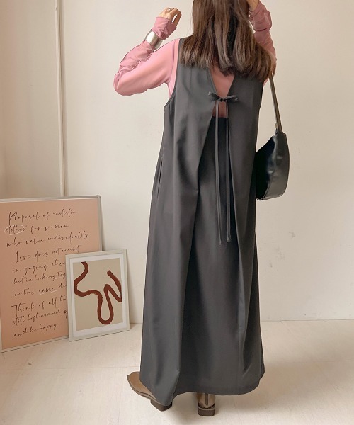 Bab(バブ)の「ベーシックシアートップス(Tシャツ/カットソー・レディース・ブラック/オリーブ/アイボリー/ピンク/パープル/モカ・FREE)」の13枚目の写真