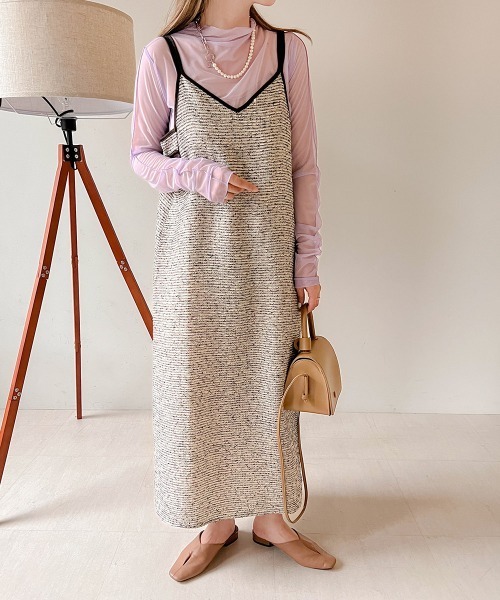 Bab(バブ)の「ベーシックシアートップス(Tシャツ/カットソー・レディース・ブラック/オリーブ/アイボリー/ピンク/パープル/モカ・FREE)」の15枚目の写真