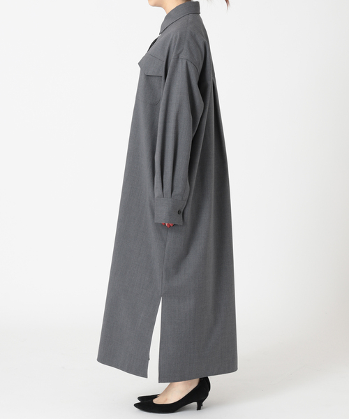 JOURNAL STANDARD(ジャーナルスタンダード)の「ウォッシャブルTWシャツワンピース(シャツワンピース・レディース・ネイビー/ブラウン/チャコールグレー・FREE)」の18枚目の写真