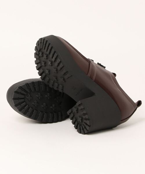 NOFALL(ノーフォール)の「厚底サテンリボンレースアップシューズ(その他シューズ・レディース・ブラック/ダークブラウン/ブラック系その他・LL/3L/SS/S/M/L)」の6枚目の写真