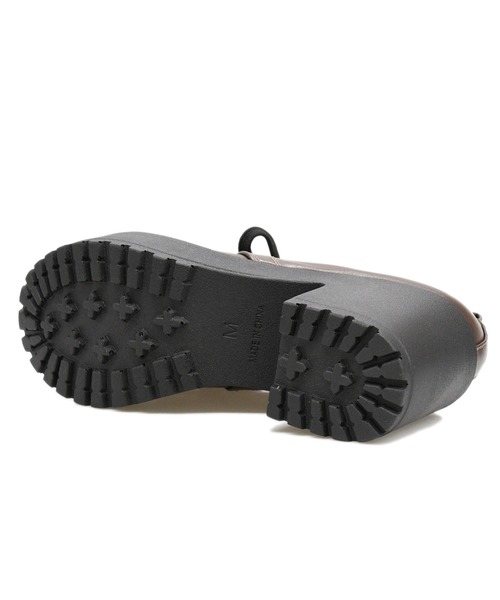 NOFALL(ノーフォール)の「厚底サテンリボンレースアップシューズ(その他シューズ・レディース・ブラック/ダークブラウン/ブラック系その他・LL/3L/SS/S/M/L)」の9枚目の写真