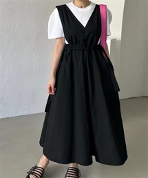 サイドリボン キャミワンピース
