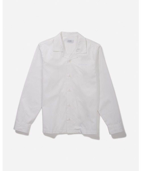 Saturdays NYC(サタデーズ ニューヨークシティ )の「Marco Script LS Shirt(シャツ/ブラウス・メンズ・ホワイト/ブラック・M/XL/L/X-SMALL/S)」の2枚目の写真