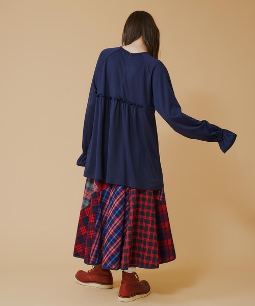MILKFED.(ミルクフェド)の「COOPER LOGO TUNIC(チュニック・レディース・ブラック/ネイビー・ONE SIZE)」の6枚目の写真