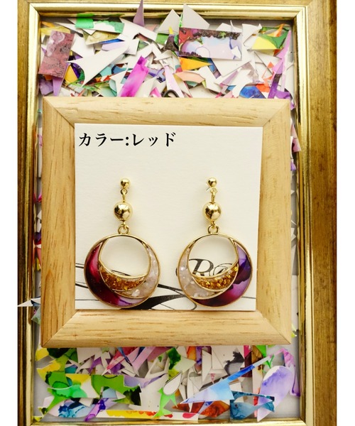 tone(トーン)の「【零-Rei-】彩生シリーズ 環 ピアス(MA)(ピアス(両耳用)・レディース・イエロー/ブルー/グリーン/ターコイズブルー/グリーン系その他/パープル/オレンジ/レッド・FREE)」の7枚目の写真