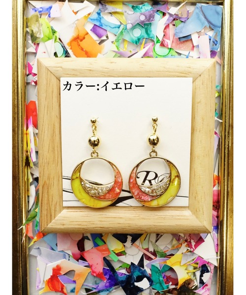 tone(トーン)の「【零-Rei-】彩生シリーズ 環 ピアス(MA)(ピアス(両耳用)・レディース・イエロー/ブルー/グリーン/ターコイズブルー/グリーン系その他/パープル/オレンジ/レッド・FREE)」の6枚目の写真