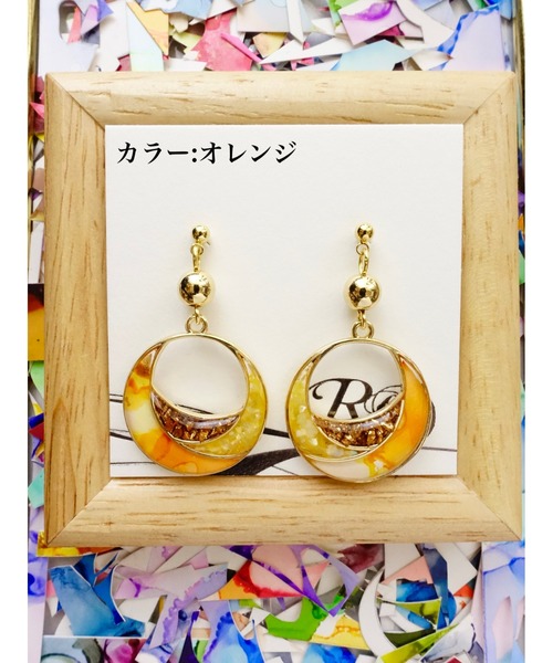 tone(トーン)の「【零-Rei-】彩生シリーズ 環 ピアス(MA)(ピアス(両耳用)・レディース・イエロー/ブルー/グリーン/ターコイズブルー/グリーン系その他/パープル/オレンジ/レッド・FREE)」の8枚目の写真
