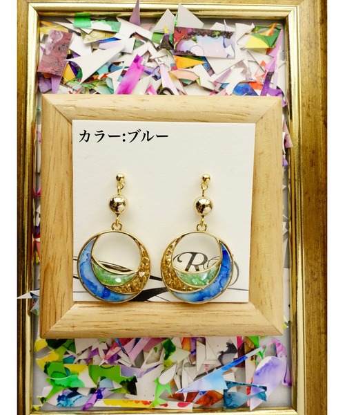 tone(トーン)の「【零-Rei-】彩生シリーズ 環 ピアス(MA)(ピアス(両耳用)・レディース・イエロー/ブルー/グリーン/ターコイズブルー/グリーン系その他/パープル/オレンジ/レッド・FREE)」の5枚目の写真