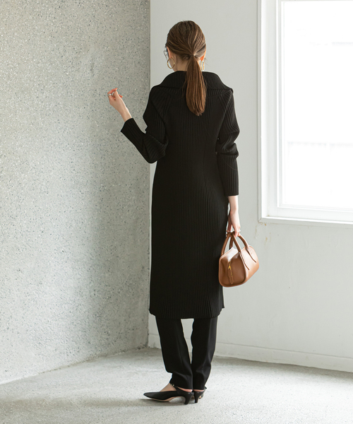 Noble（ノーブル）の「リブロングzipニット（ニット/セーター）」 - WEAR