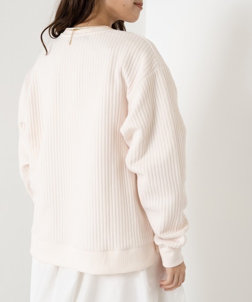 OMNES（オムネス）の「ラインキルトプルオーバー長袖（その他トップス・レディース・ブラック/アイボリー/モカ/ライトカーキ/ピンクベージュ・FREE）」の10枚目の写真