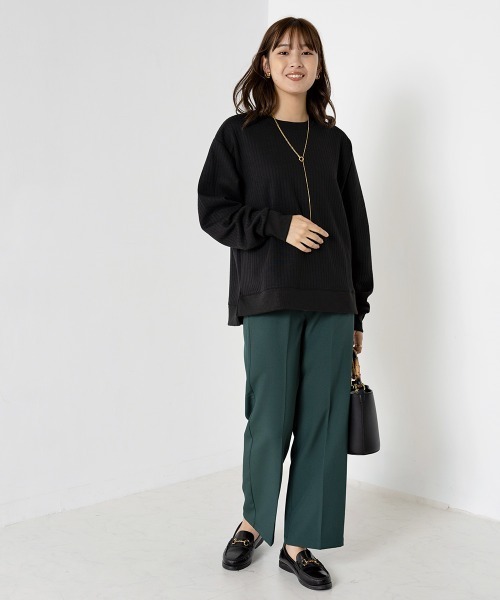 OMNES（オムネス）の「ラインキルトプルオーバー長袖（その他トップス・レディース・ブラック/アイボリー/モカ/ライトカーキ/ピンクベージュ・FREE）」の11枚目の写真