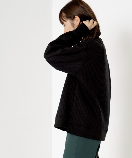 OMNES（オムネス）の「ラインキルトプルオーバー長袖（その他トップス・レディース・ブラック/アイボリー/モカ/ライトカーキ/ピンクベージュ・FREE）」の15枚目の写真