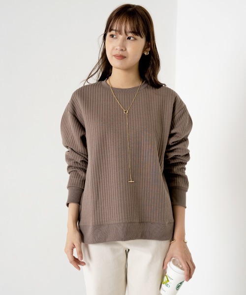 OMNES（オムネス）の「ラインキルトプルオーバー長袖（その他トップス・レディース・ブラック/アイボリー/モカ/ライトカーキ/ピンクベージュ・FREE）」の16枚目の写真