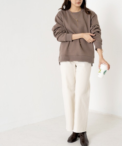 OMNES（オムネス）の「ラインキルトプルオーバー長袖（その他トップス・レディース・ブラック/アイボリー/モカ/ライトカーキ/ピンクベージュ・FREE）」の17枚目の写真