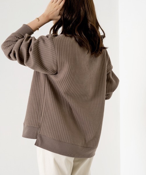 OMNES（オムネス）の「ラインキルトプルオーバー長袖（その他トップス・レディース・ブラック/アイボリー/モカ/ライトカーキ/ピンクベージュ・FREE）」の18枚目の写真