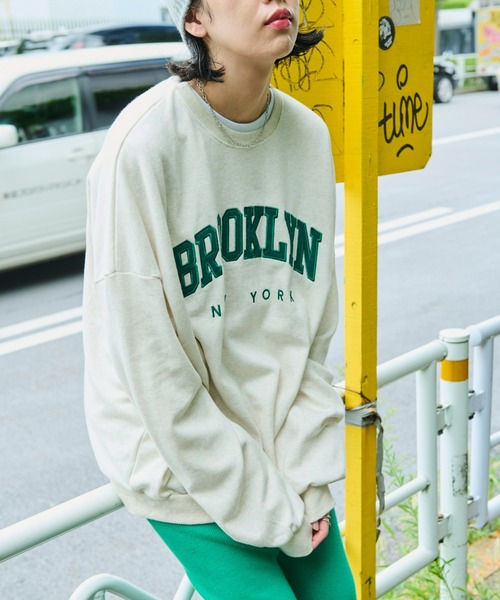 Auntie Rosa Holiday（アンティローザホリデー）の「刺繍ロゴスウェットプルオーバー（スウェット・レディース・ナチュラル/グレー/ネイビー・FREE）」の9枚目の写真