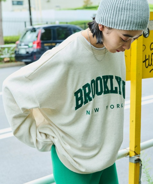 Auntie Rosa Holiday（アンティローザホリデー）の「刺繍ロゴスウェットプルオーバー（スウェット・レディース・ナチュラル/グレー/ネイビー・FREE）」の11枚目の写真