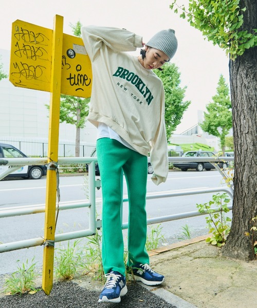 Auntie Rosa Holiday（アンティローザホリデー）の「刺繍ロゴスウェットプルオーバー（スウェット・レディース・ナチュラル/グレー/ネイビー・FREE）」の4枚目の写真