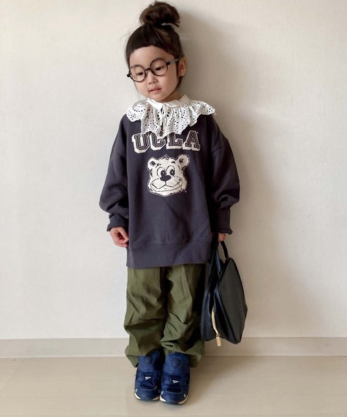 UCLA（ユーシーエルエー）の「【KIDS】【UCLA/ユーシーエルエー】TYPY別注BIG JOEプリントスウェット（スウェット・キッズ・チャコールグレー・L/S/XL/M/XXL）」の9枚目の写真
