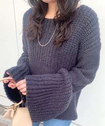 SHENERY | ローゲージ畦切替プルオーバー(ニット/セーター)