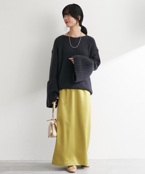 SHENERY（シーナリー）の「ローゲージ畦切替プルオーバー（ニット/セーター・レディース・ネイビー/アイボリー・FREE）」の19枚目の写真