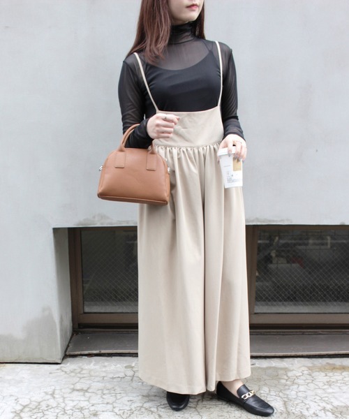 MLI'A（エムリア）の「チュールシアー長袖トップス（Tシャツ/カットソー・レディース・オフホワイト/ホワイト系5/ブラック系5/ブラック/ブラウン/グレー系7・M）」の18枚目の写真