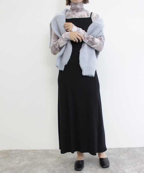 MLI'A（エムリア）の「チュールシアー長袖トップス（Tシャツ/カットソー・レディース・オフホワイト/ホワイト系5/ブラック系5/ブラック/ブラウン/グレー系7・M）」の10枚目の写真