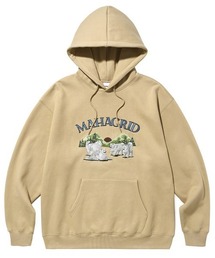 『mahagrid/マハグリッド』SAMOYED HOODIE/サモエード プルオーバーパーカー